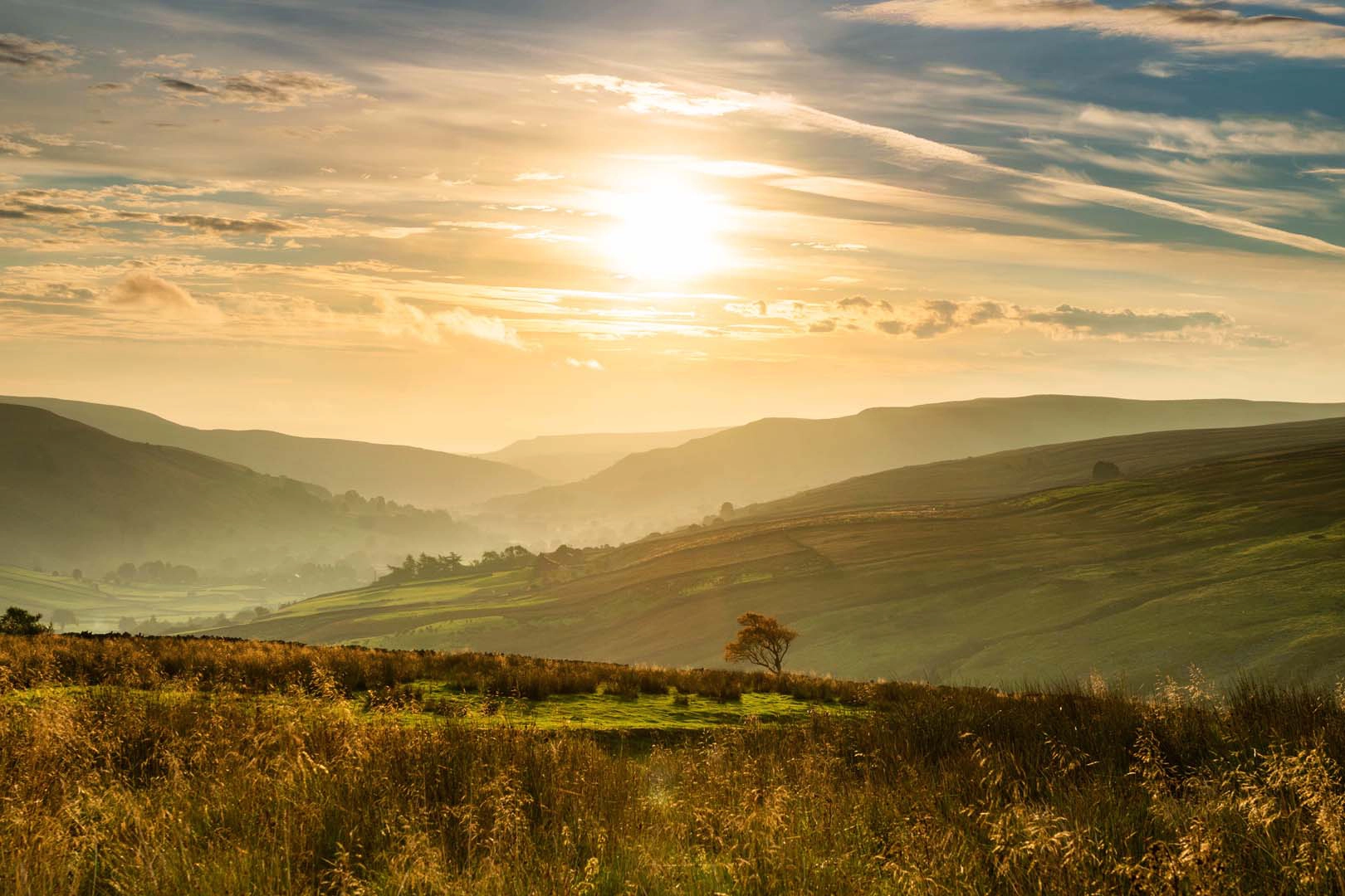 Countryside with fields