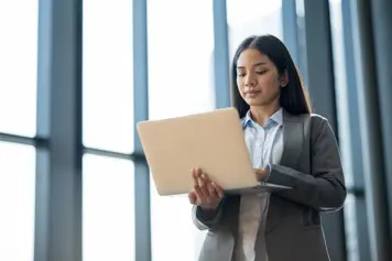 someone working on a laptop