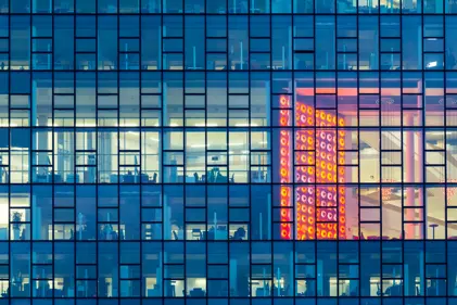 Windows on a building