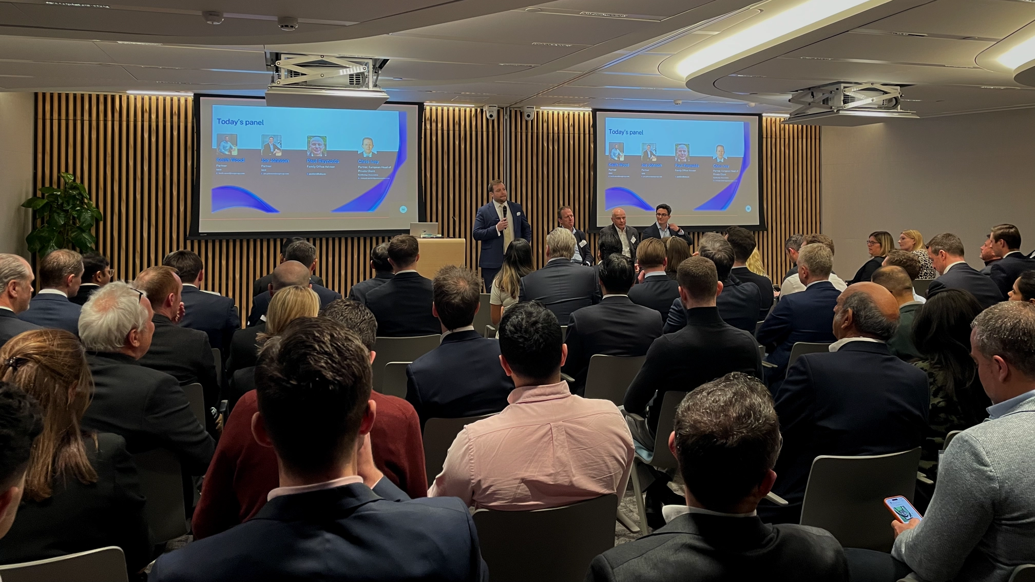 The audience at S&W's family offices event